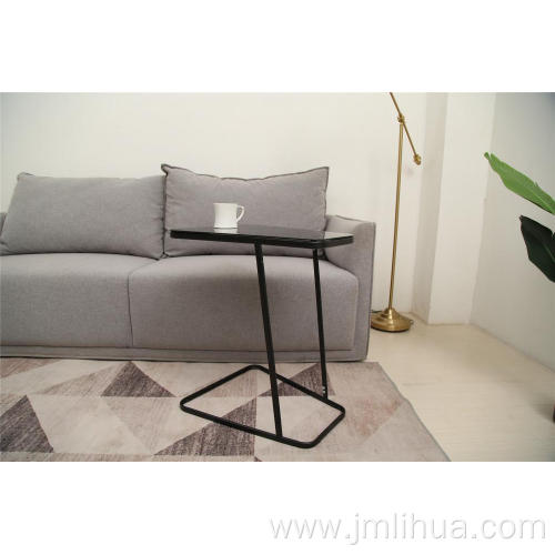 side table metal glass multifunction